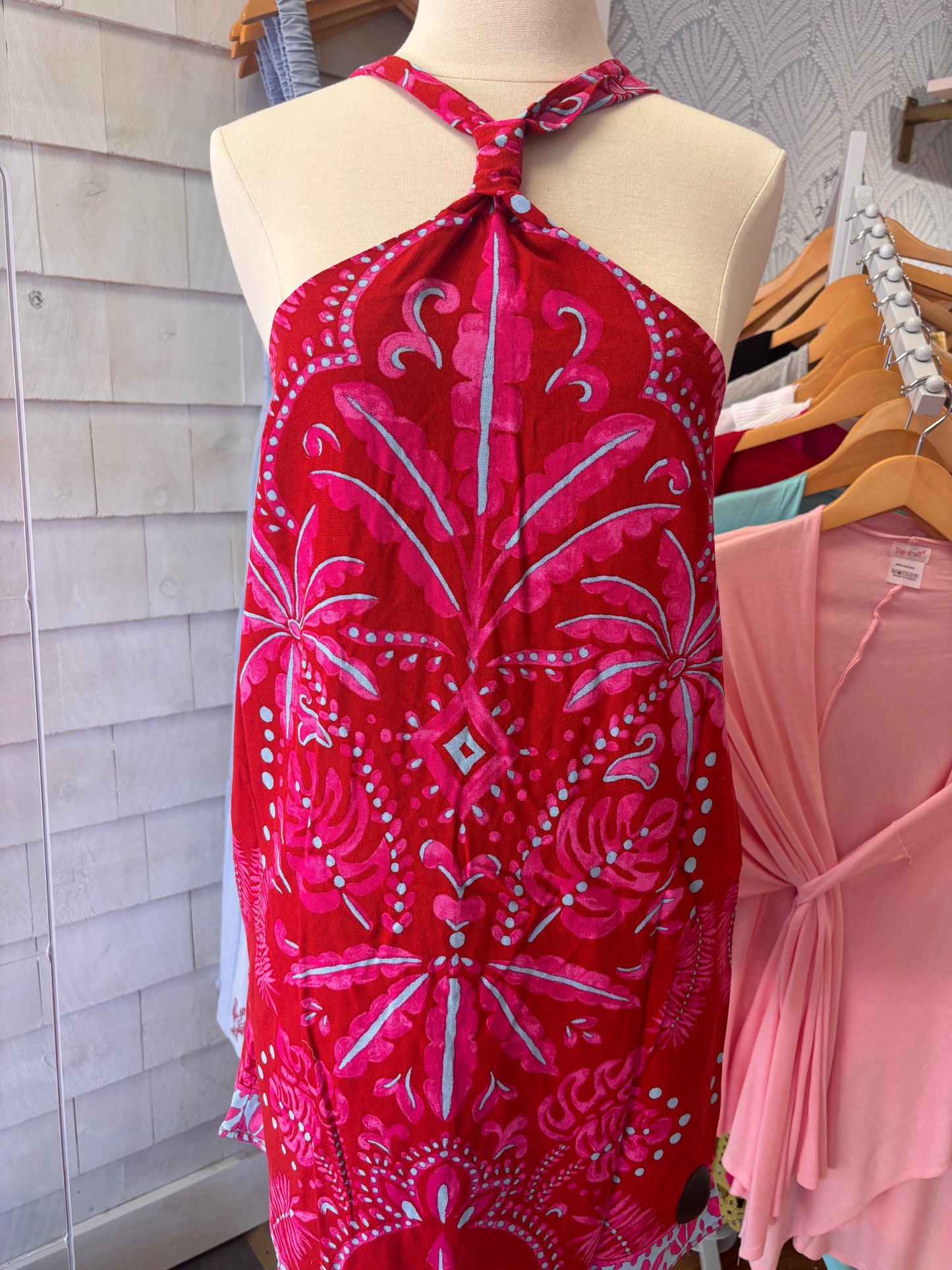 Cabana Halter Mini Dress
