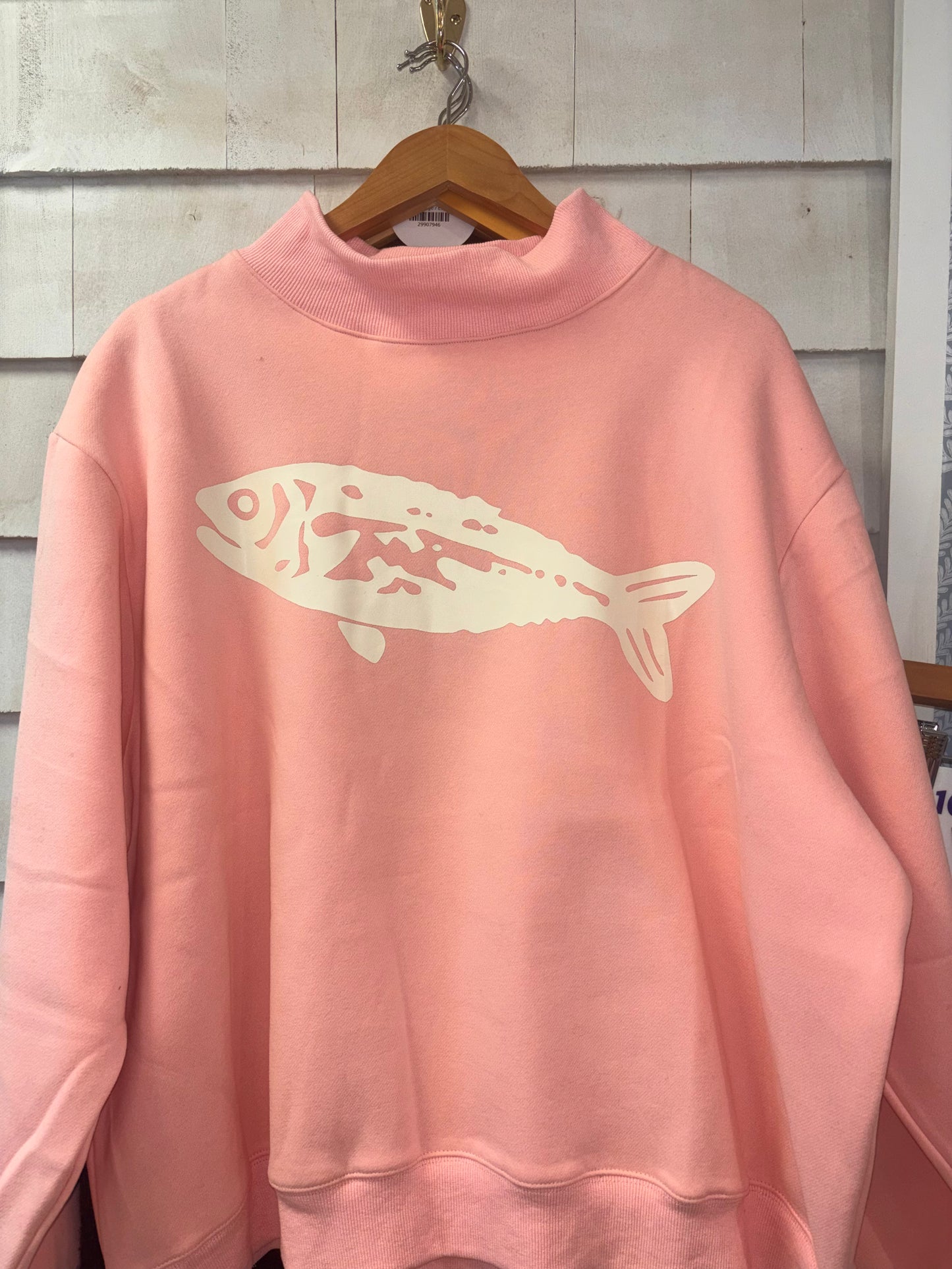 Fishy Mock Neck Sweatshirt