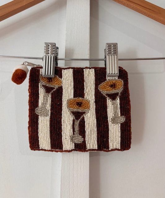Espresso Martini Beaded Coin Purse