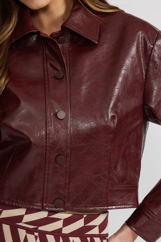 Caleb Faux Leather Jacket