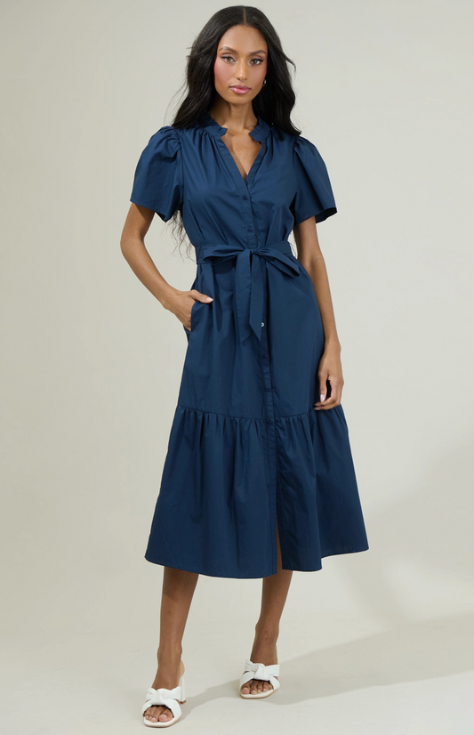 Poppy Poplin Midi