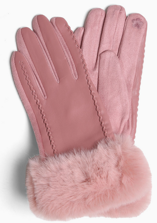 Ariana Faux Leather Gloves