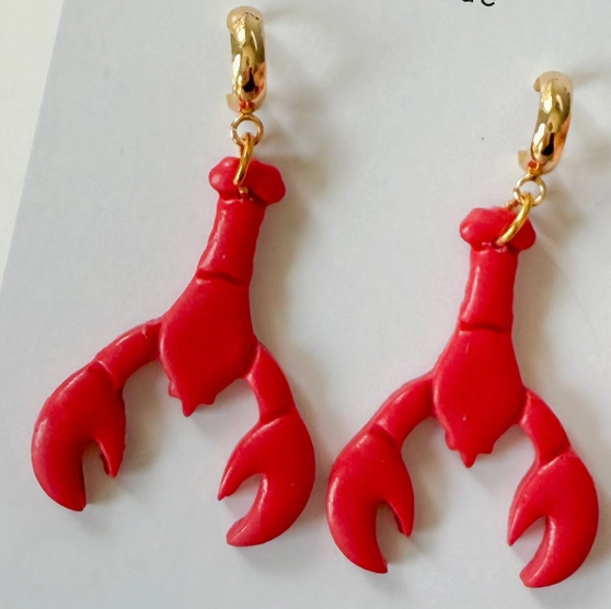 Lobster Dangle Earring