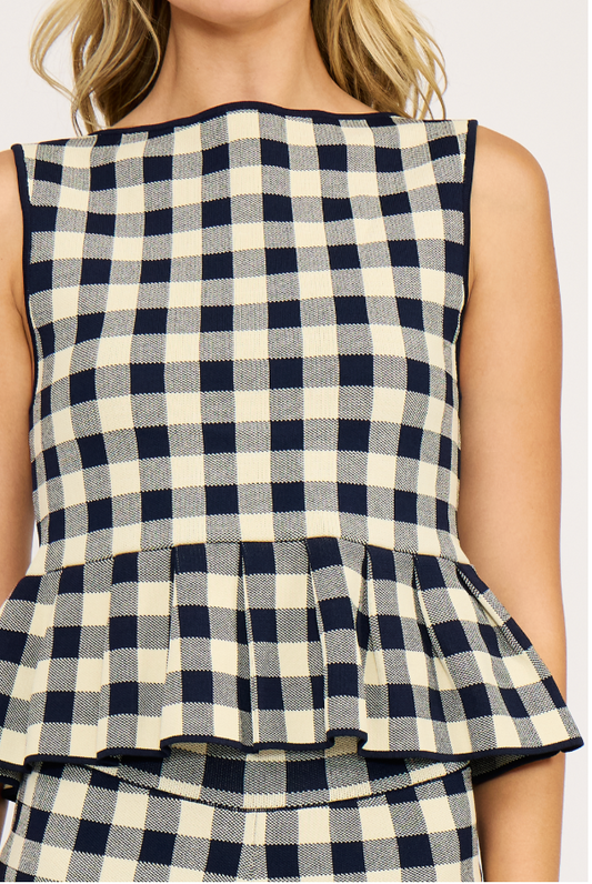 Clara Peplum Knit Top