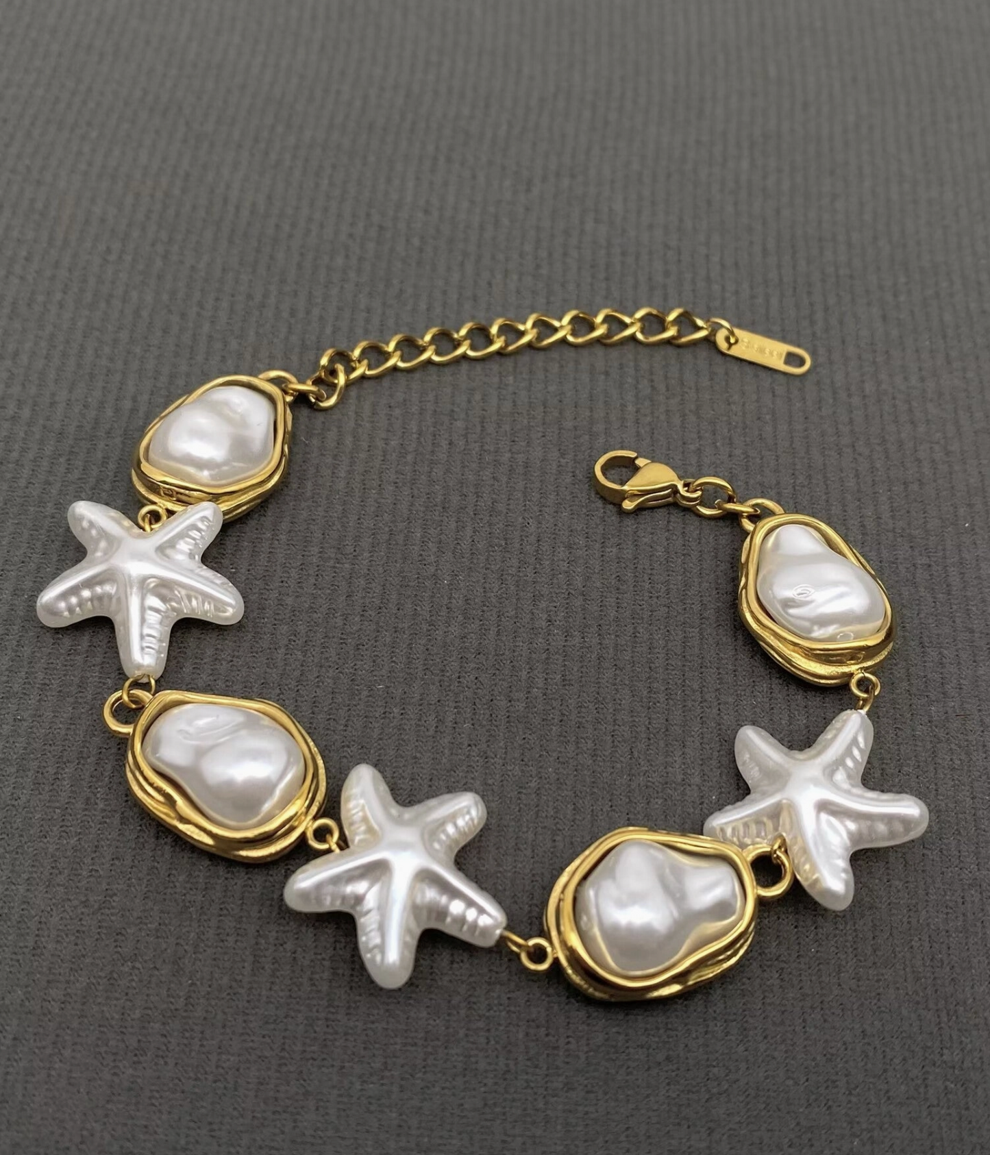Baroque Pearl Starfish Bracelet