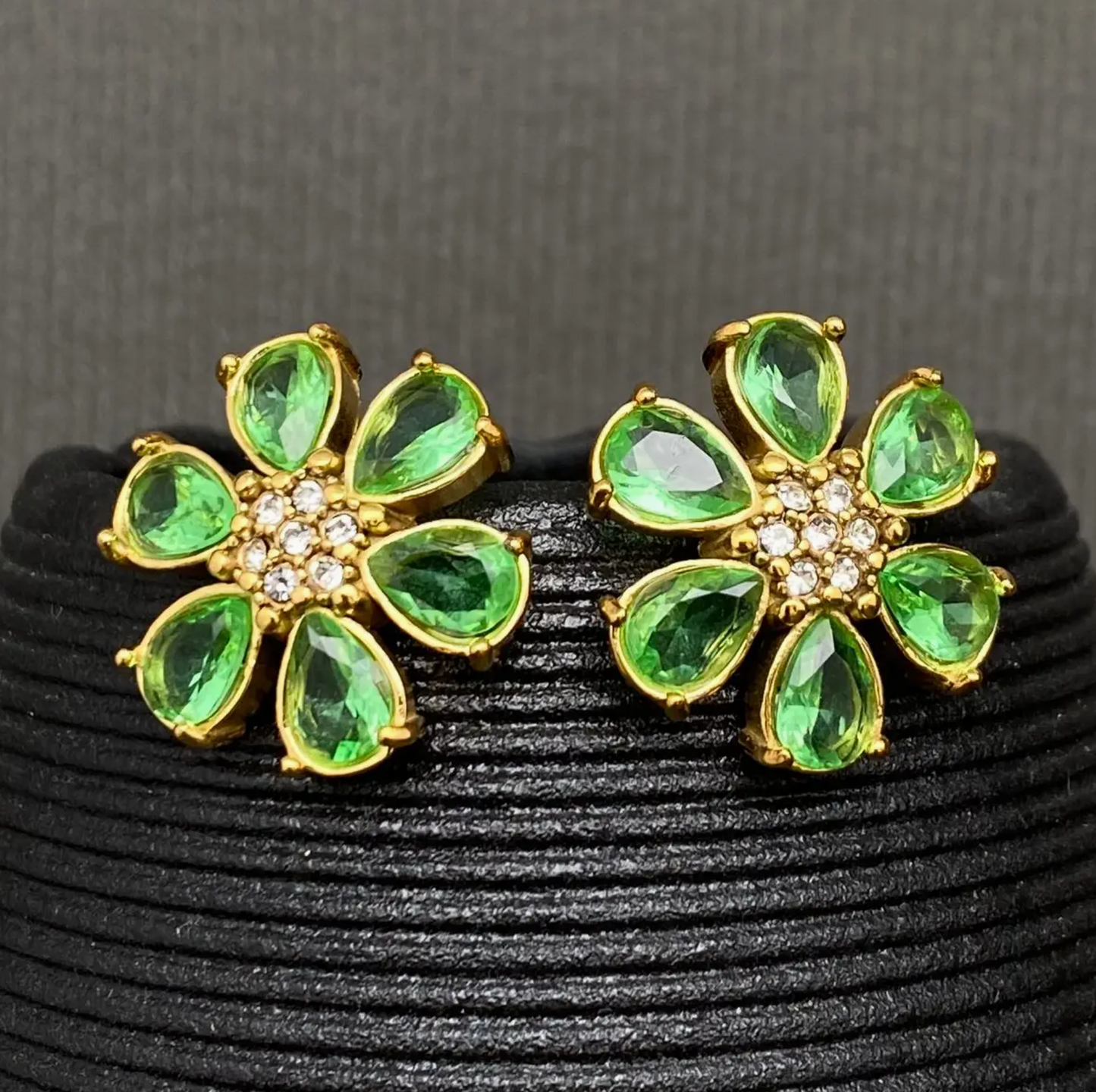 Green Orchid Earring