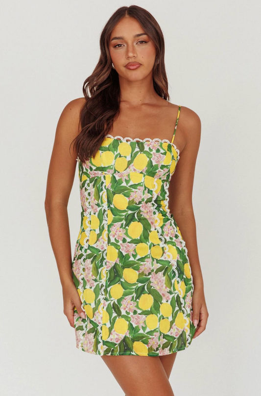 Lemons & Limes Mini Dress