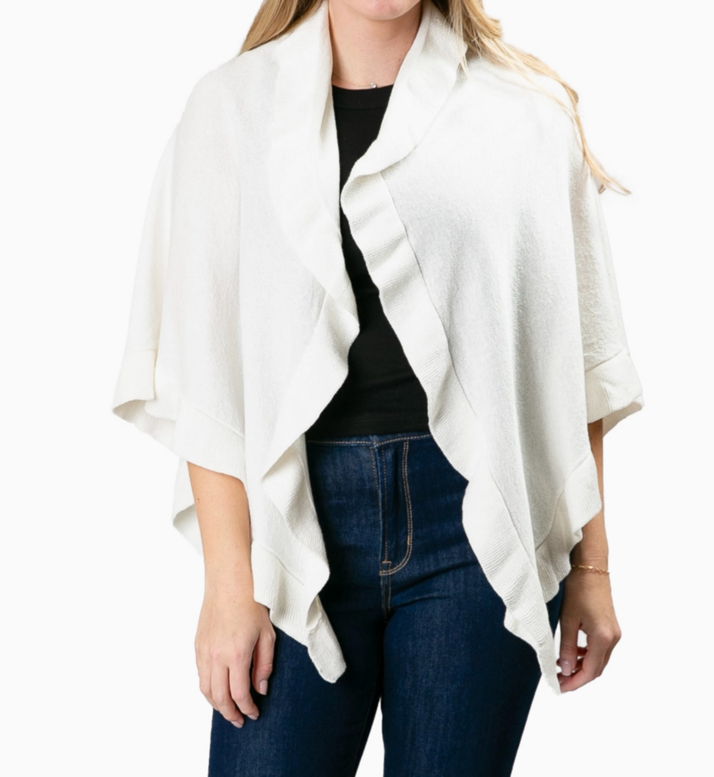 100% Cotton Ruffle Wrap
