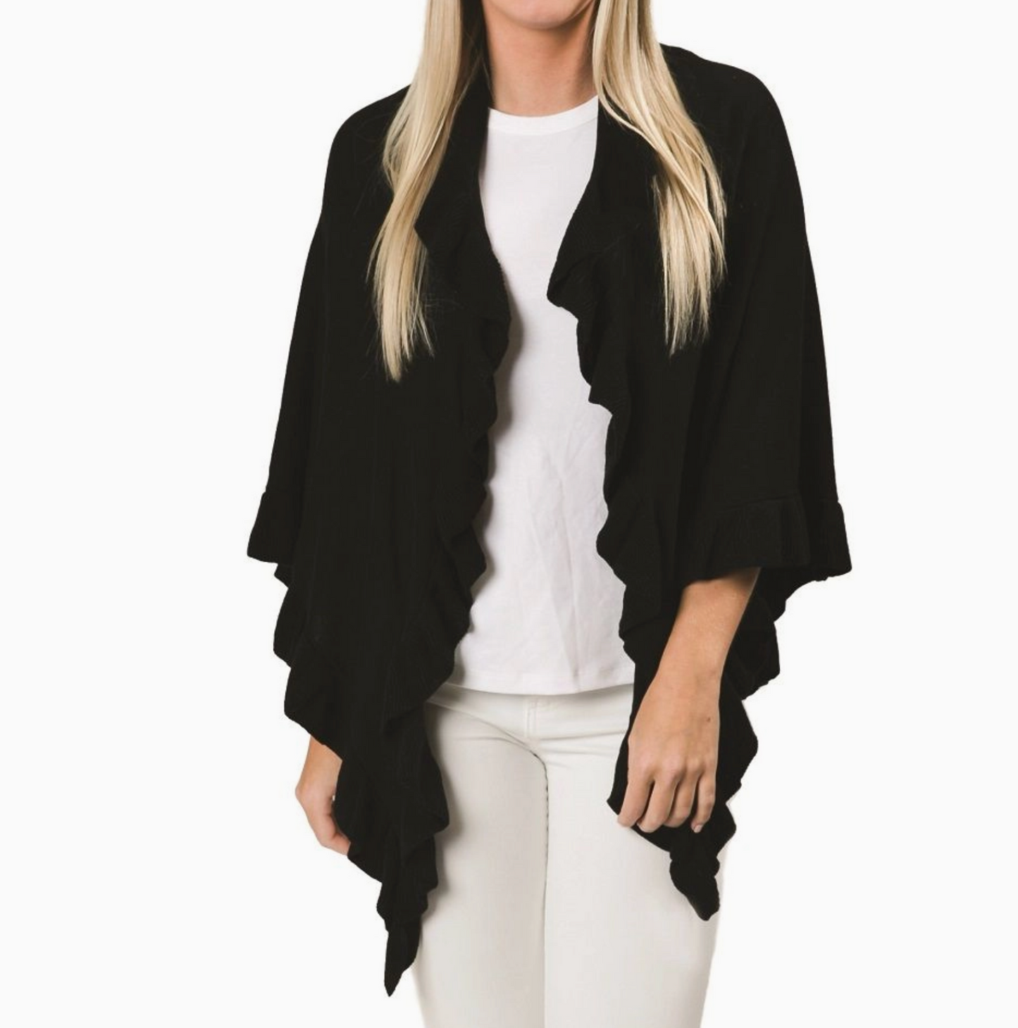 100% Cotton Ruffle Wrap