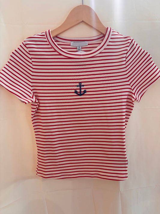 Beaded Anchor Tee