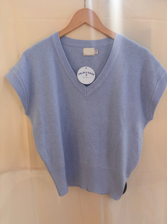 Summer Villa V-Neck Sweater Top