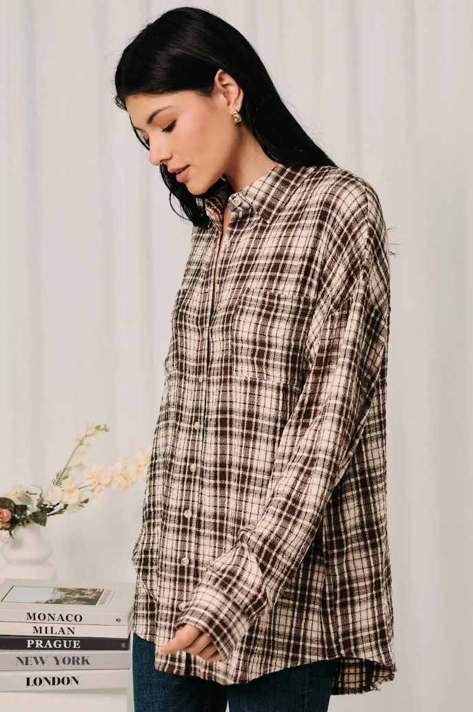 This Town Plaid Top