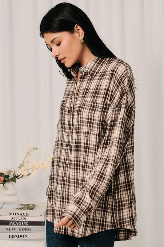This Town Plaid Top