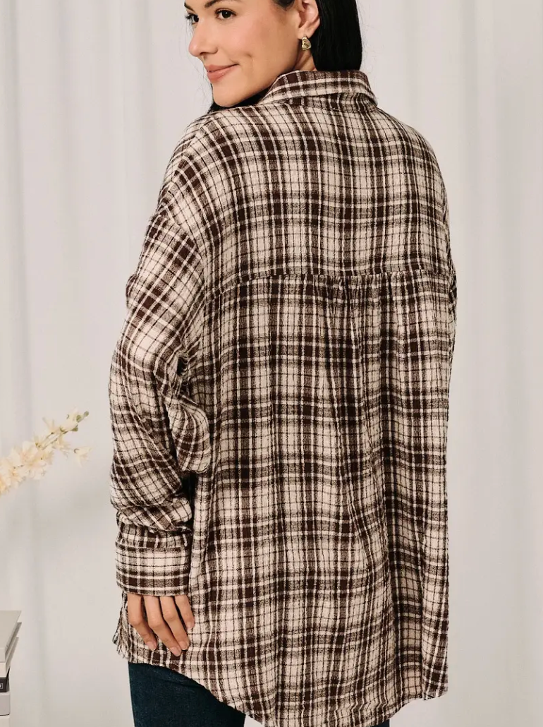 This Town Plaid Top