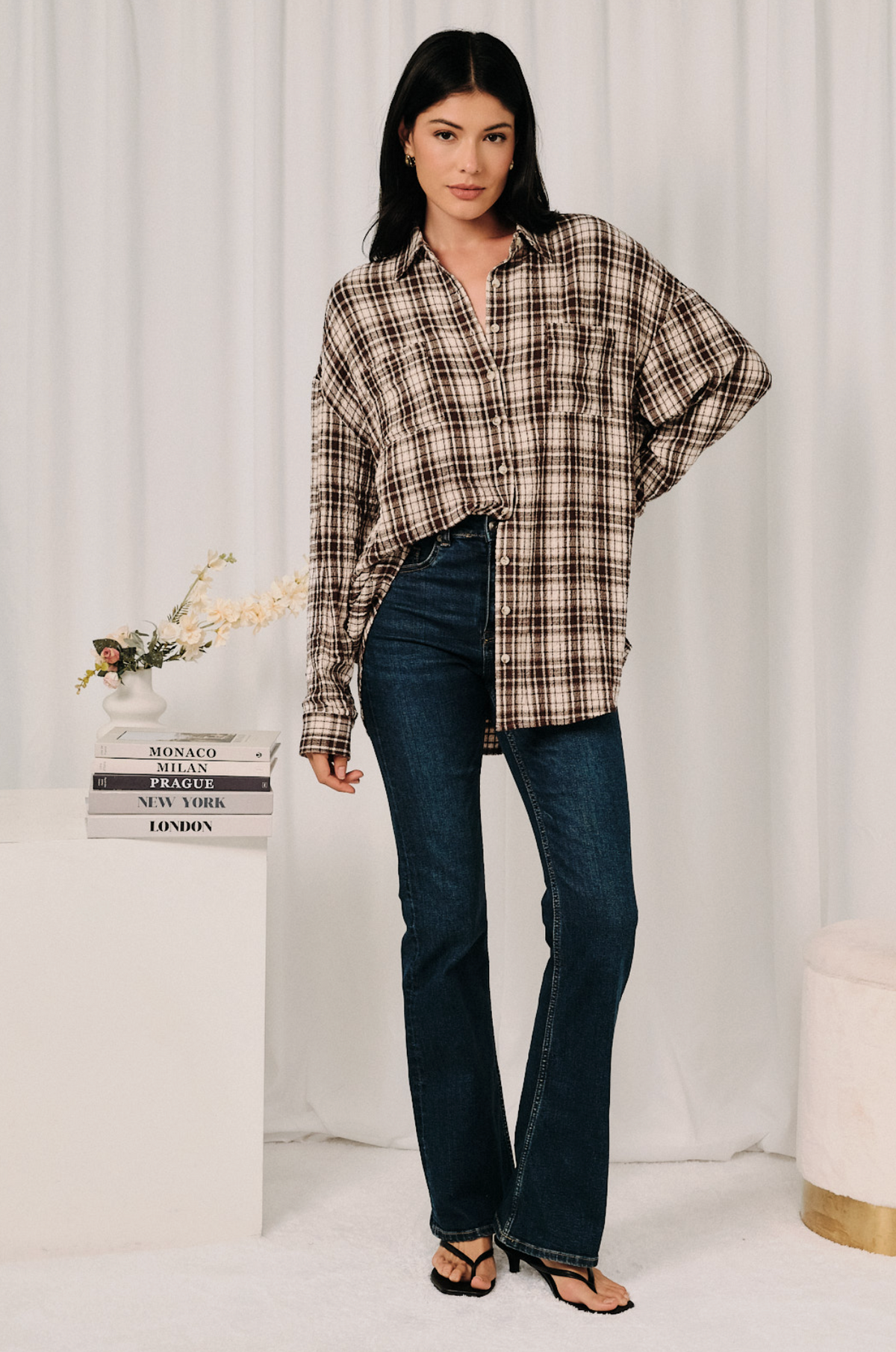 This Town Plaid Top