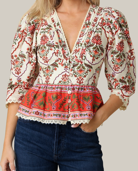 Pasadena Peplum Top