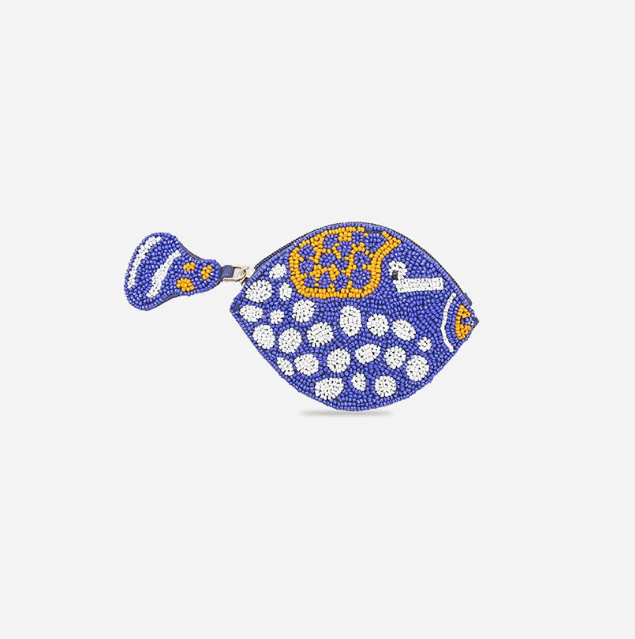 Go Fish Beaded Coin Purse
