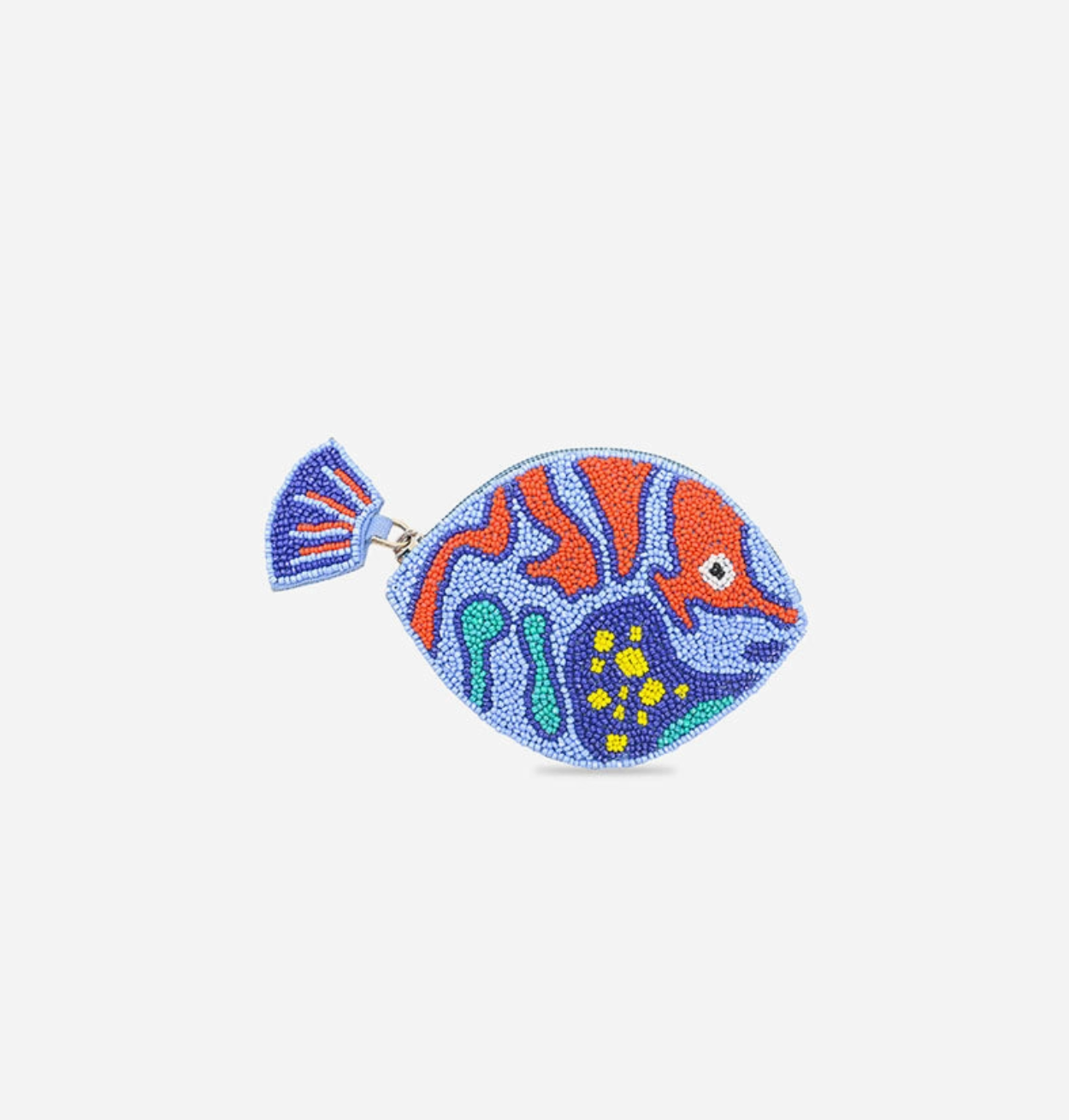 Go Fish Beaded Coin Purse