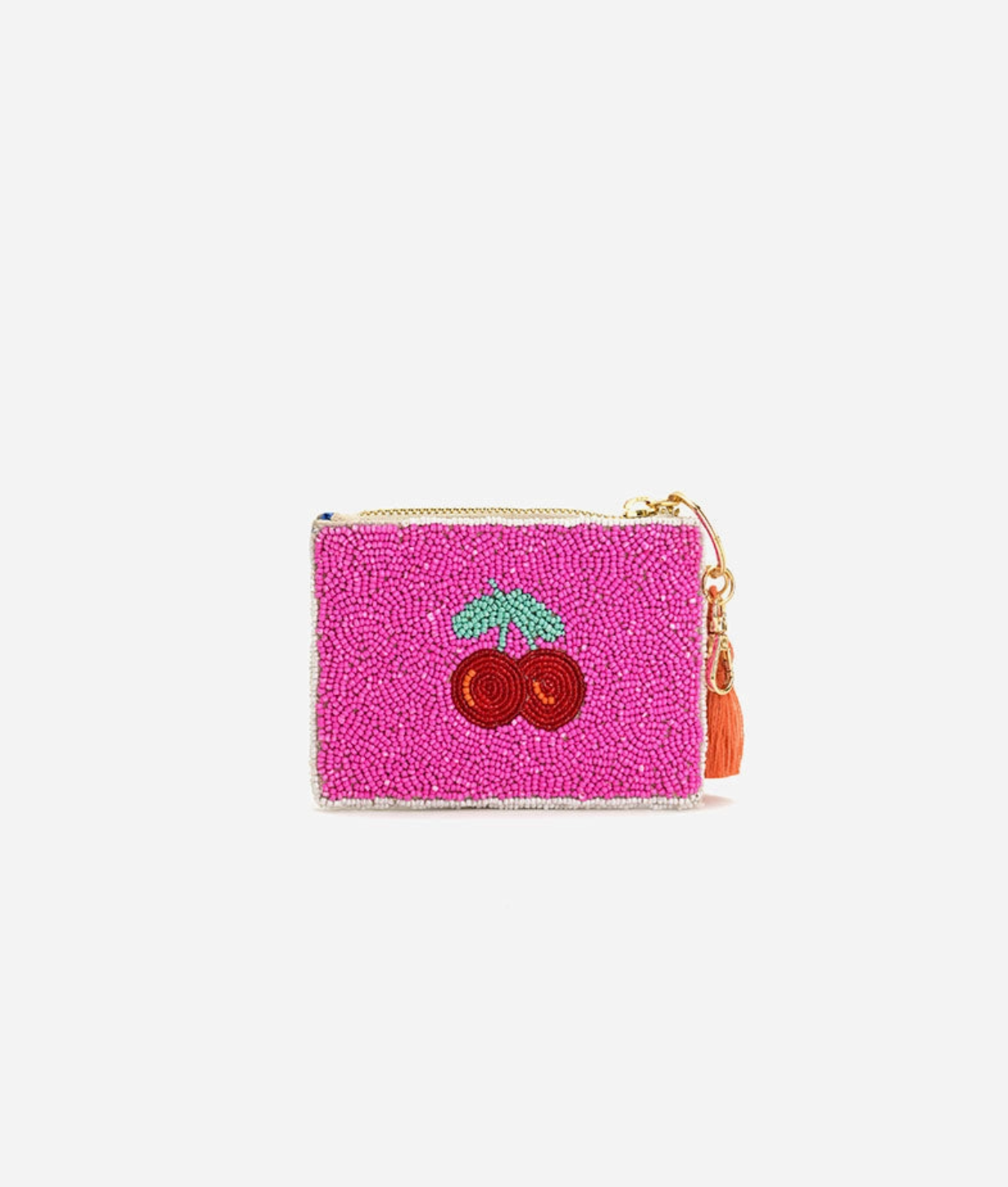 Floral Frenzy Beaded Coin Purse