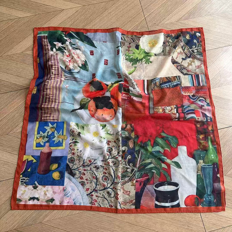Vintage Collage Hair Scarf