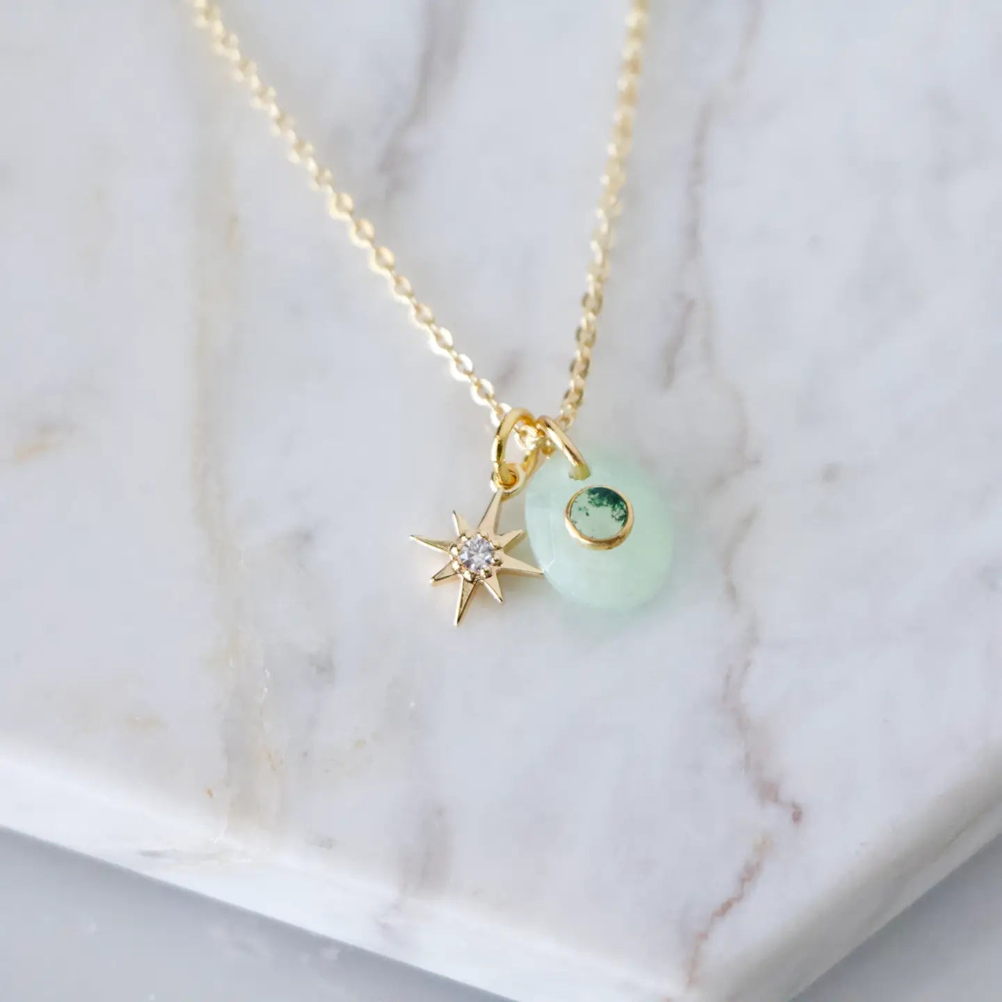 Amazonite Star Necklace